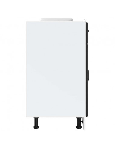 Base da Cucina Lucca Nero in Legno Multistrato