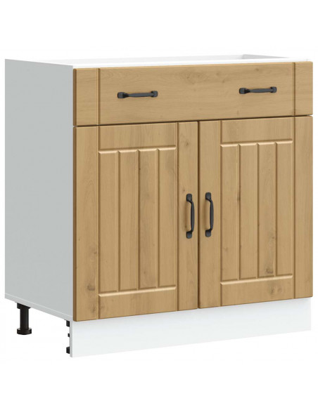 Base da Cucina Lucca Rovere Artigianale in Legno Multistrato