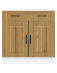 Base da Cucina Lucca Rovere Artigianale in Legno Multistrato 2