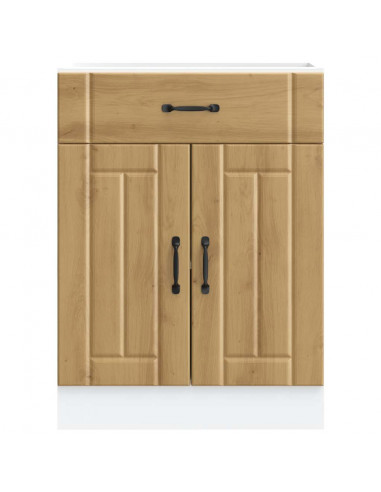 Base da Cucina Lucca Rovere Artigianale in Legno Multistrato