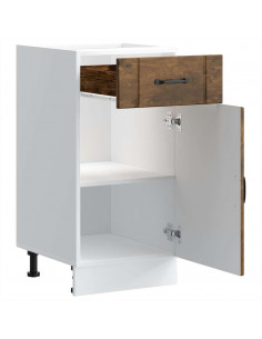 Base da Cucina Lucca Rovere Fumo in Legno Multistrato