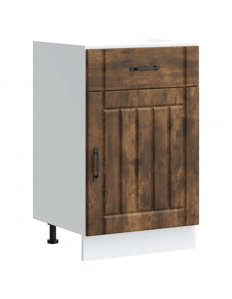 Base da Cucina Lucca Rovere Fumo in Legno Multistrato