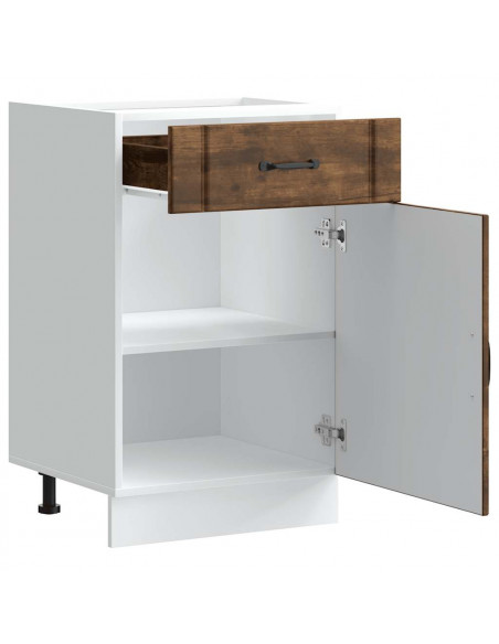 Base da Cucina Lucca Rovere Fumo in Legno Multistrato