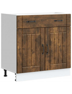 Base da Cucina Lucca Rovere Fumo in Legno Multistrato