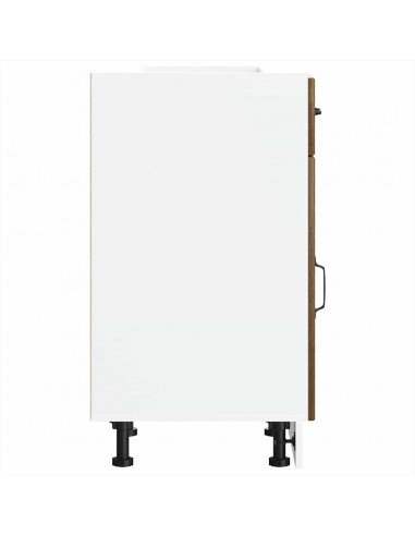 Base da Cucina Lucca Rovere Marrone in Legno Multistrato