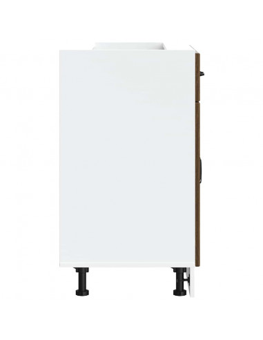 Base da Cucina Lucca Rovere Marrone in Legno Multistrato