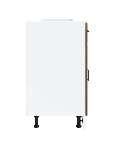 Base da Cucina Lucca Rovere Marrone in Legno Multistrato