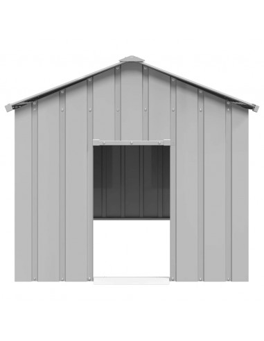 Casetta per Cani con Tetto 113x153x101 cm Acciaio Zincato