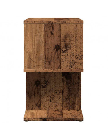 Comodini 2 pz in Legno Vecchio 50x30x51,5 cm Legno Multistrato