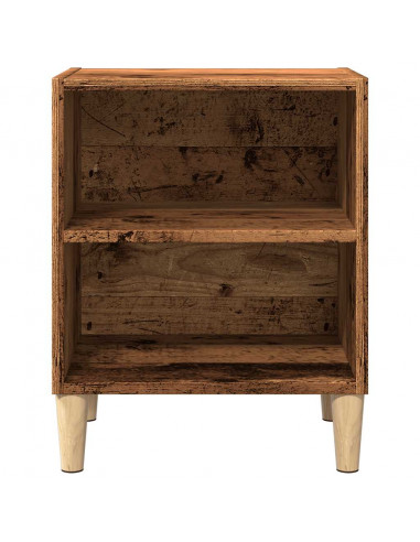 Comodini 2 pz Legno Vecchio 40x30x50 cm in Legno Multistrato