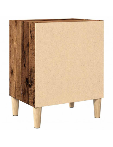 Comodini 2 pz Legno Vecchio 40x30x50 cm in Legno Multistrato