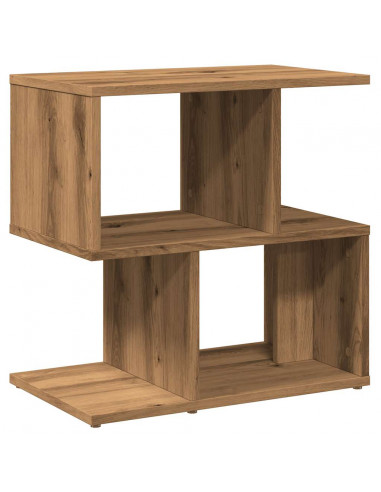 Comodini 2pz Rovere Artigianale 50x30x51,5 cm Legno Multistrato