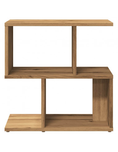 Comodini 2pz Rovere Artigianale 50x30x51,5 cm Legno Multistrato