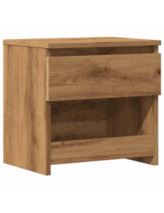 Comodino Rovere Artigianale 40x30x39 cm in Legno Multistrato