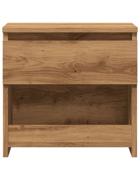 Comodino Rovere Artigianale 40x30x39 cm in Legno Multistrato
