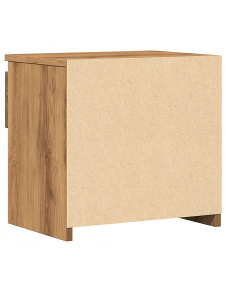 Comodino Rovere Artigianale 40x30x39 cm in Legno Multistrato