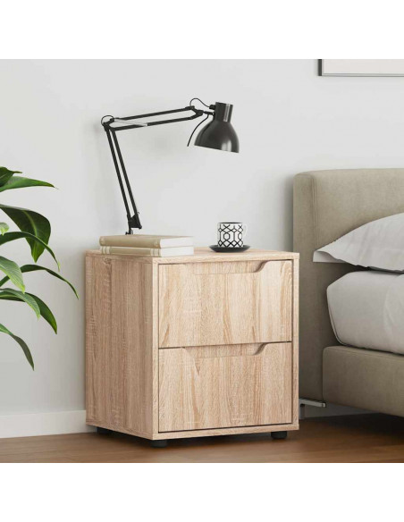 Comodino VISNES Rovere Sonoma 45x40x50 cm in Legno Multistrato