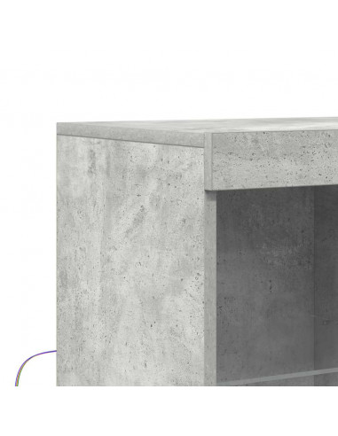 Credenza Grigio Cemento 81x37x100 cm in Legno Multistrato