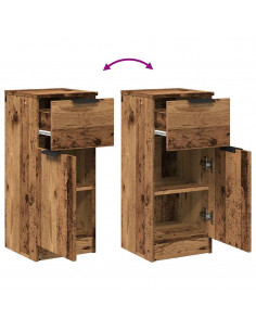 Credenza Legno Antico 30x30x70 cm in Legno Multistrato 2