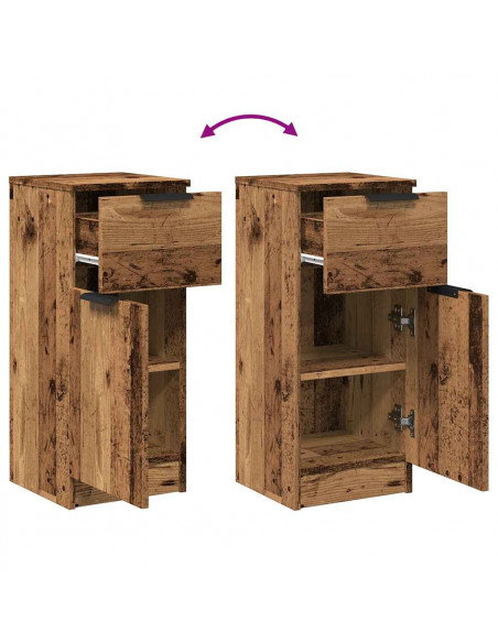 Credenza Legno Antico 30x30x70 cm in Legno Multistrato