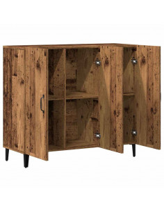 Credenza Legno Antico 90x34x80 cm in Legno Multistrato 2