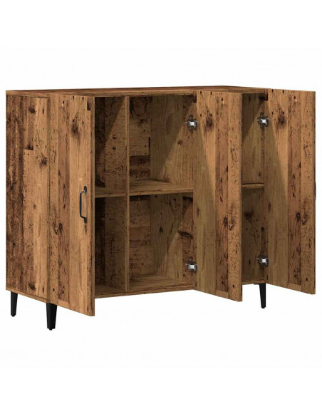 Credenza Legno Antico 90x34x80 cm in Legno Multistrato