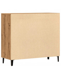 Credenza Rovere Artigianale 90x34x80 cm in Legno Multistrato