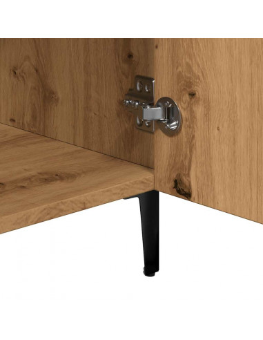 Credenza Rovere Artigianale 90x34x80 cm in Legno Multistrato