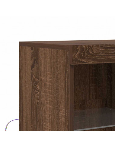 Credenza Rovere Marrone 81x37x100 cm in Legno Multistrato