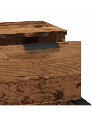 Credenze 2 pz Legno Antico 30x30x70 cm in Legno Multistrato