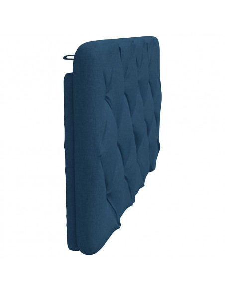 Cuscino Testiera Blu 100 cm in Tessuto