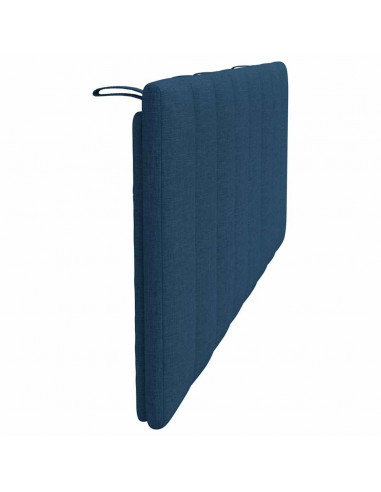 Cuscino Testiera Hanko Blu 120 cm in Tessuto