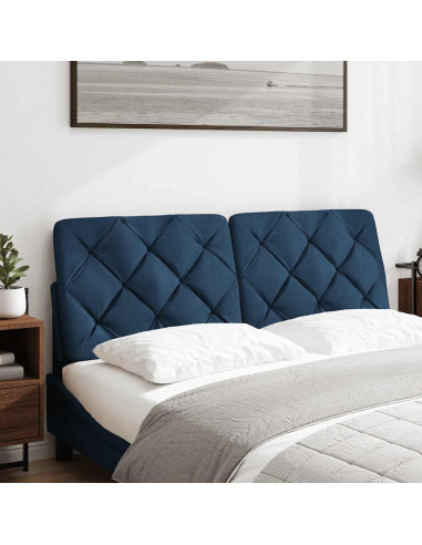 Cuscino Testiera Blu 120 cm in Tessuto