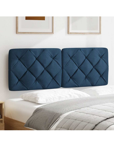Cuscino Testiera Blu 120 cm in Tessuto