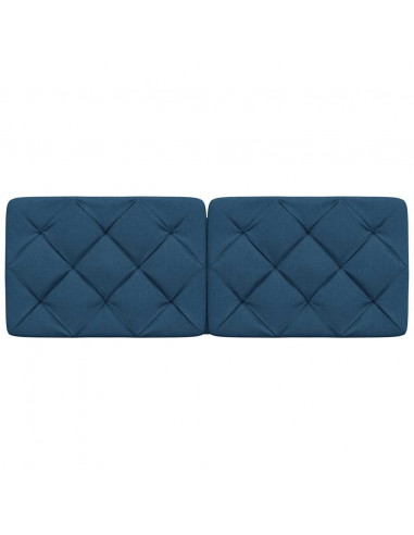 Cuscino Testiera Blu 120 cm in Tessuto