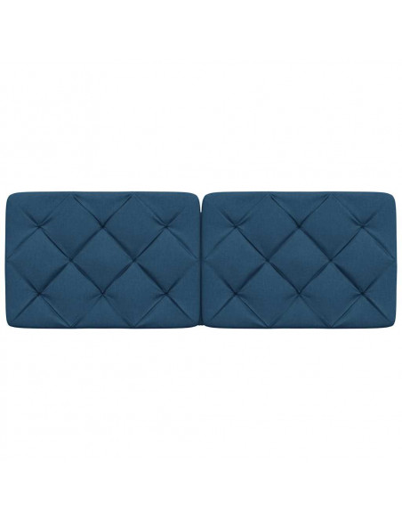 Cuscino Testiera Blu 120 cm in Tessuto