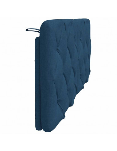 Cuscino Testiera Blu 120 cm in Tessuto