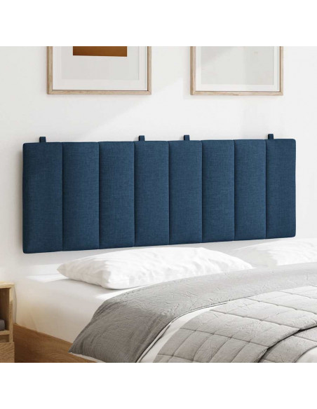 Cuscino Testiera Blu 140 cm in Tessuto