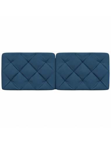 Cuscino Testiera Blu 140 cm in Tessuto