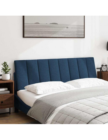 Cuscino Testiera Blu 160 cm in Tessuto