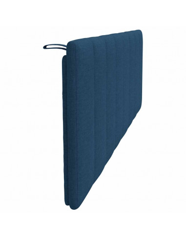 Cuscino Testiera Blu 160 cm in Tessuto