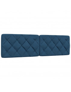 Cuscino Testiera Blu 180 cm in Tessuto