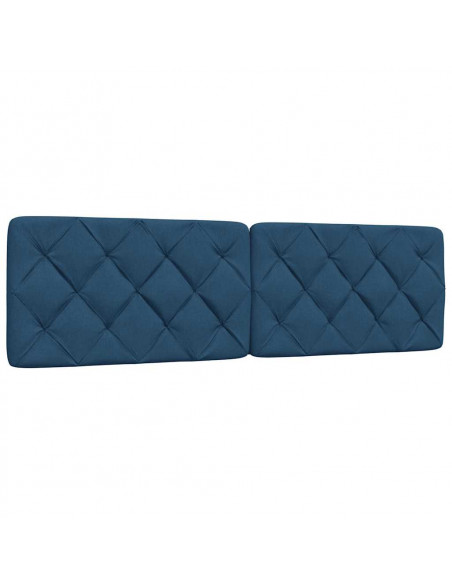 Cuscino Testiera Blu 180 cm in Tessuto