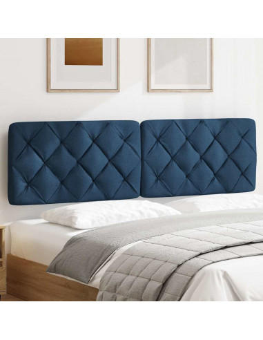 Cuscino Testiera Blu 180 cm in Tessuto