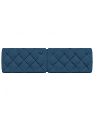 Cuscino Testiera Blu 180 cm in Tessuto