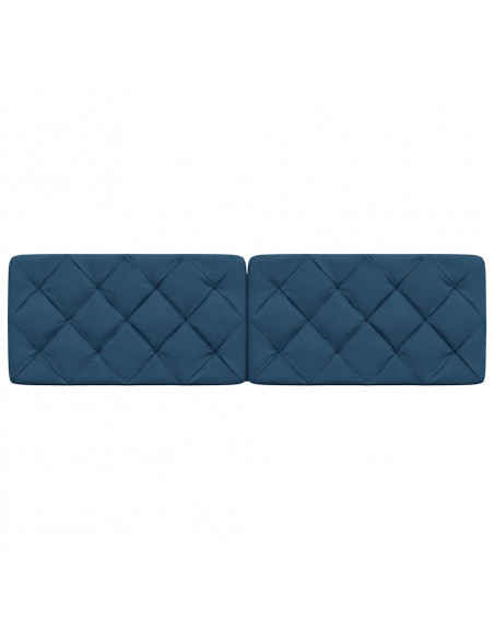Cuscino Testiera Blu 180 cm in Tessuto