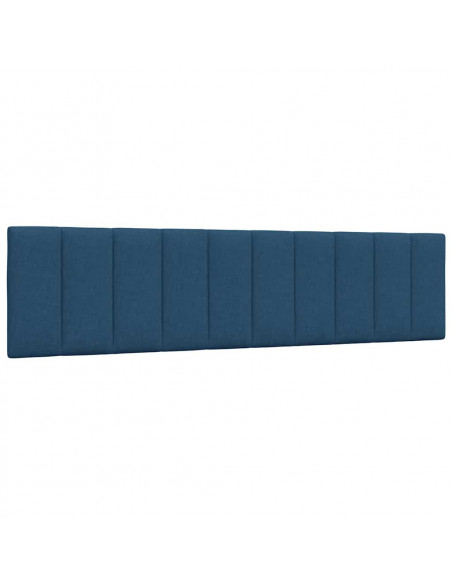 Cuscino Testiera Blu 200 cm in Tessuto
