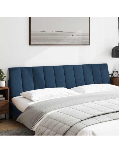 Cuscino Testiera Blu 200 cm in Tessuto