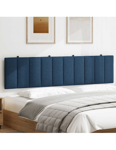 Cuscino Testiera Blu 200 cm in Tessuto