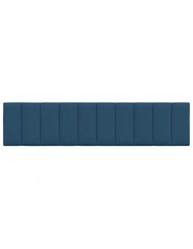 Cuscino Testiera Blu 200 cm in Tessuto